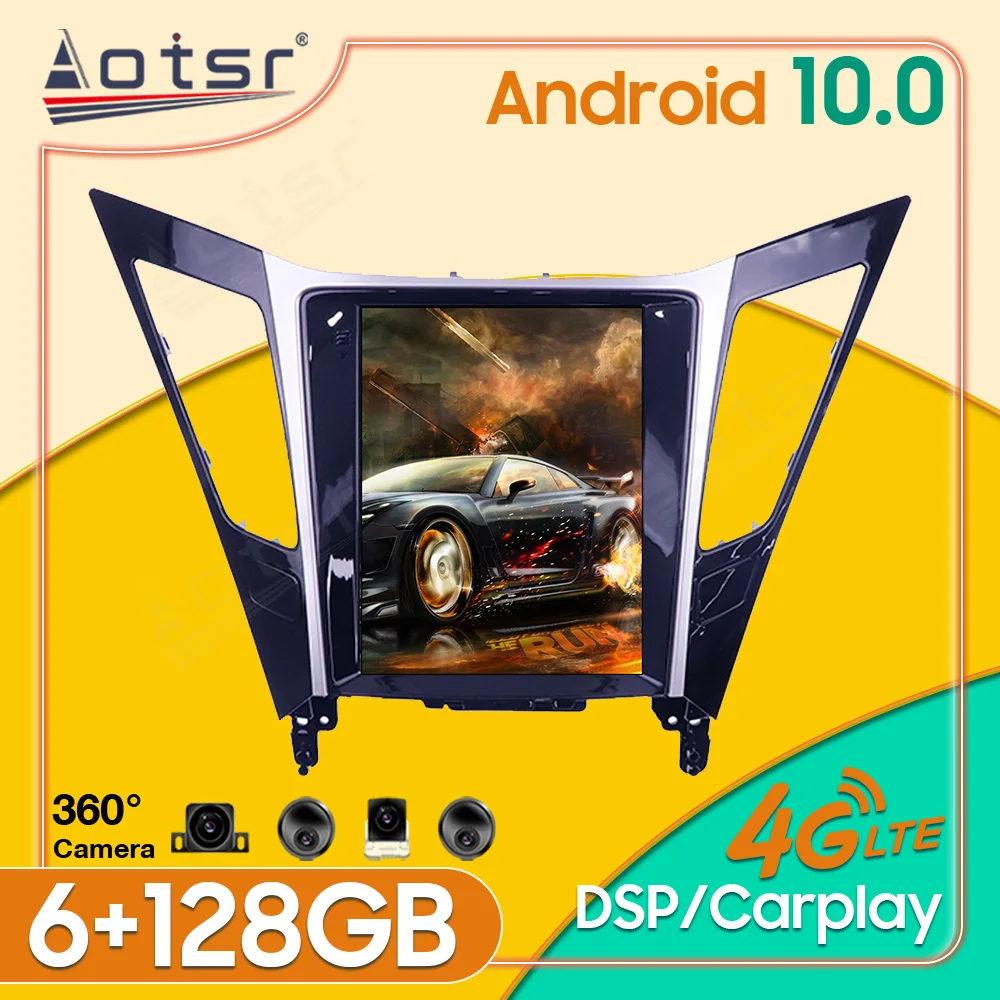 

Android10.0 6+128GB For Hyundai Sonata 2012 - 2015 Car GPS Navigation Stereo Radio with Screen Tesla Radio Player Head Unit