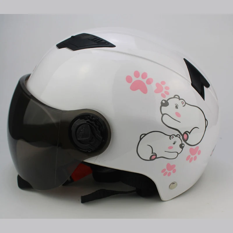 Винтажный шлем на пол лица для электрического мотоцикла велосипедные шлемы Casco