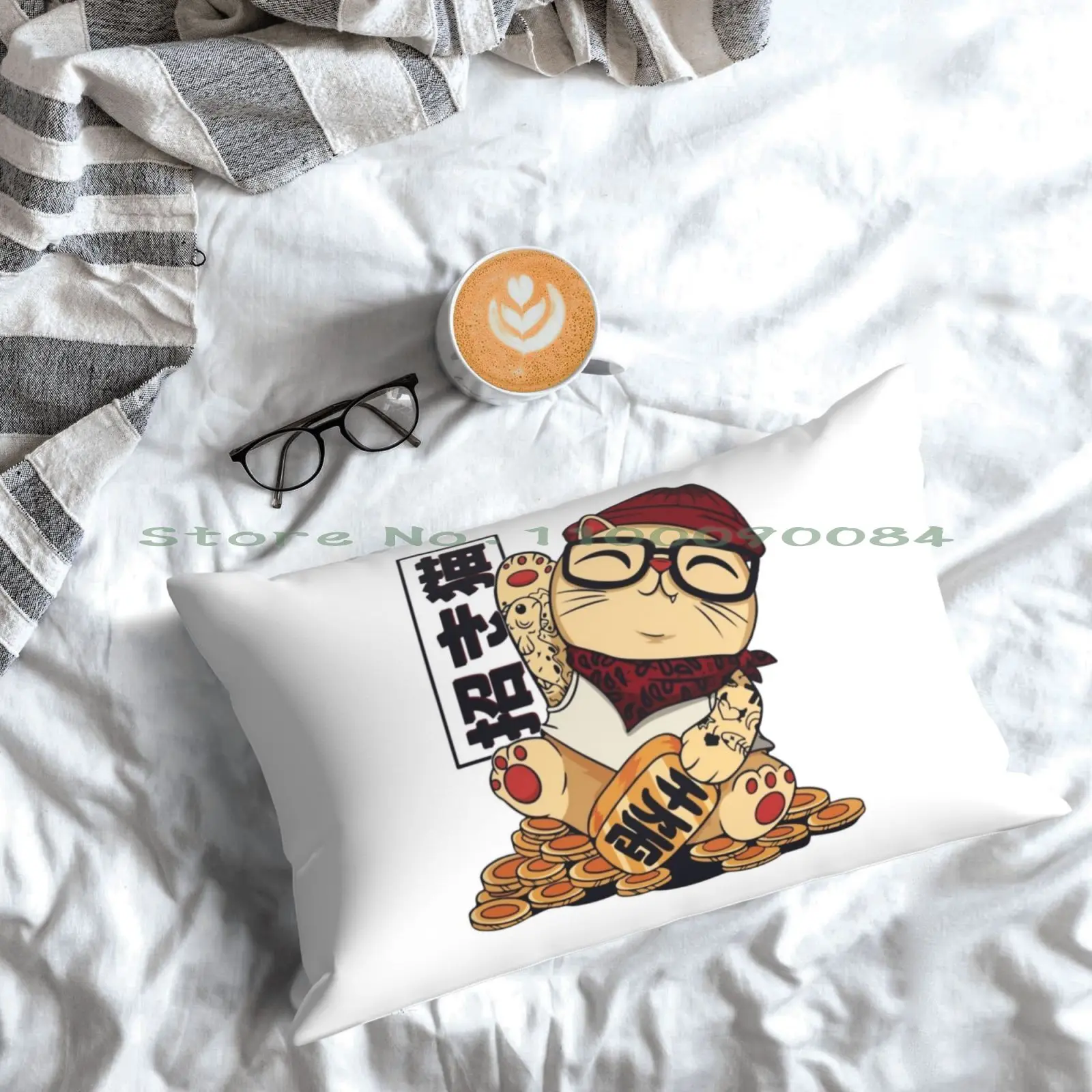 Наволочка с надписью I Love My Cat V34 размеры 20x30 50*75