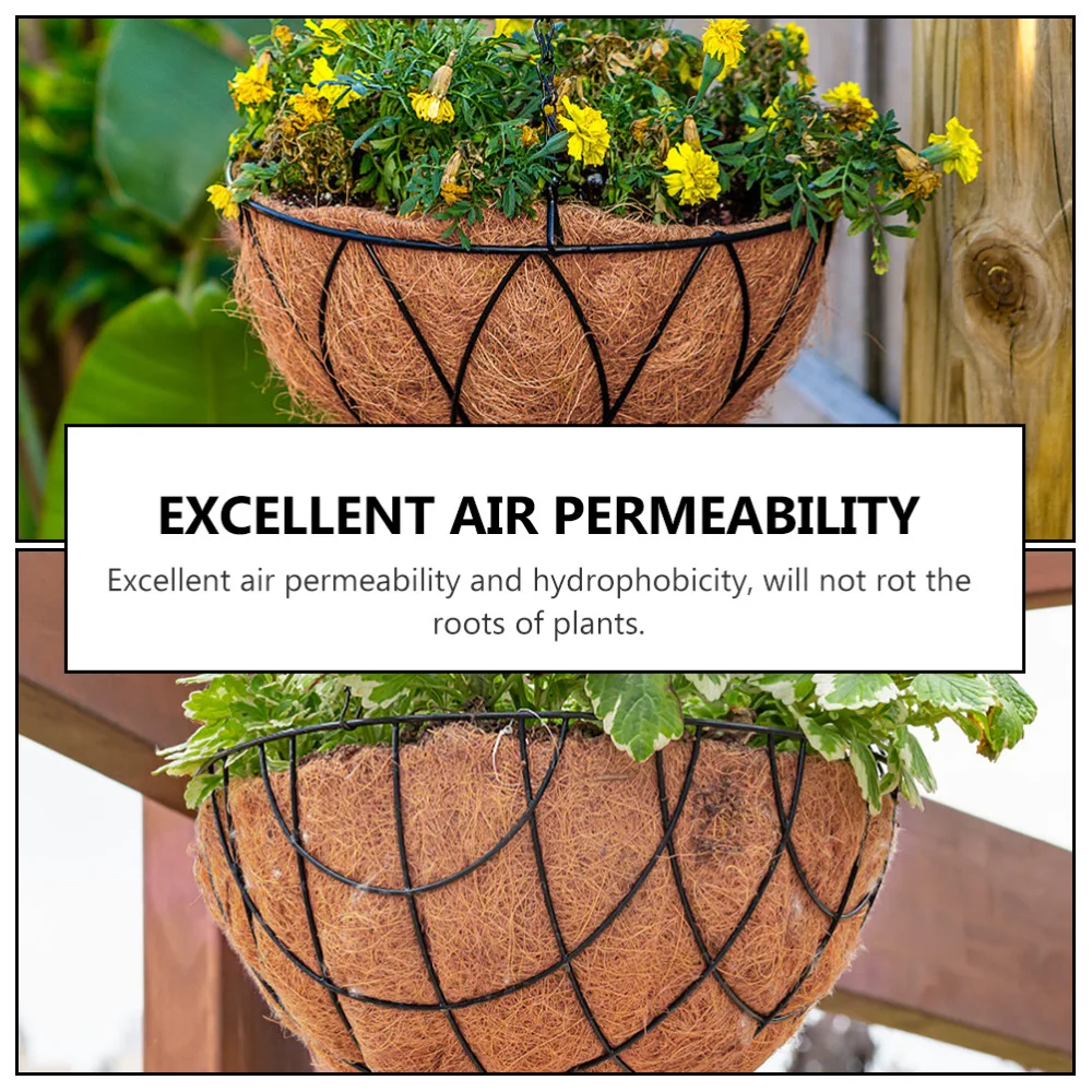 

5pcs Creative Coir Hanging Pot Cushion Flower Basket Cushion for Plant