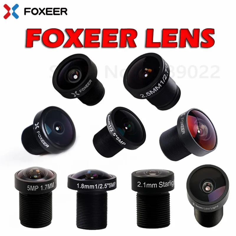 Оригинальный объектив Foxeer для камеры 1 7 мм 8 2 5 M8 M12 широкоугольный Беззубика Predator