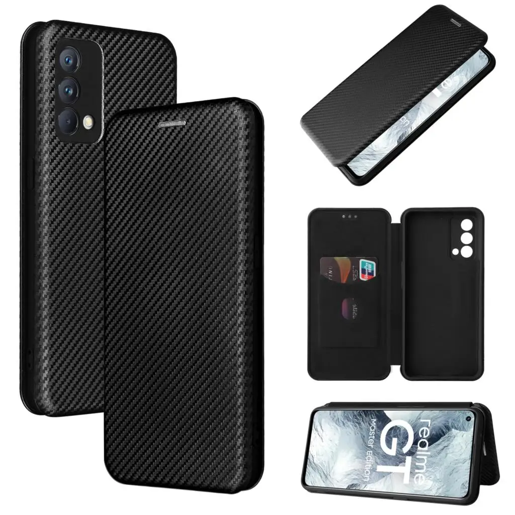 2021 for oppo realme gt master edition case for realme gt master q3 pro neo carbon fiber flip leather case for realme gt 5g case free global shipping