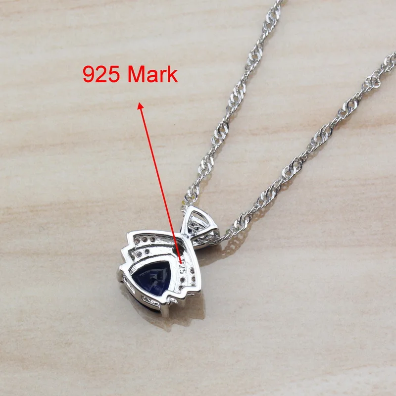 Набор украшений из 4 предметов серебристого цвета с натуральным камнем 6 цветов