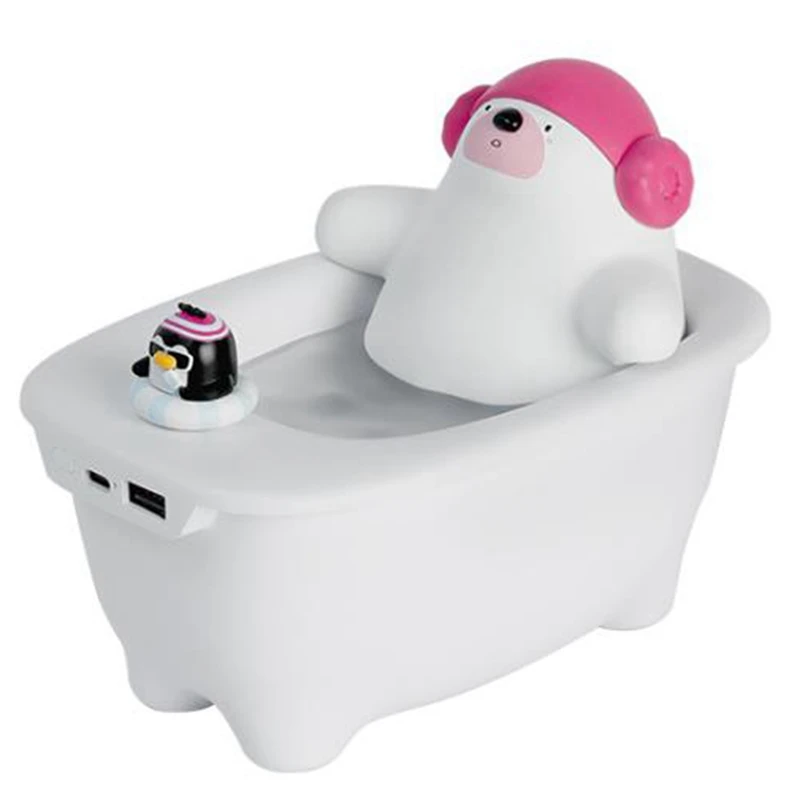 

550Ml Air Humidifier USB Bear Shaped Essential Oil Aroma Diffuser LED Night Light Cool Mist for Home