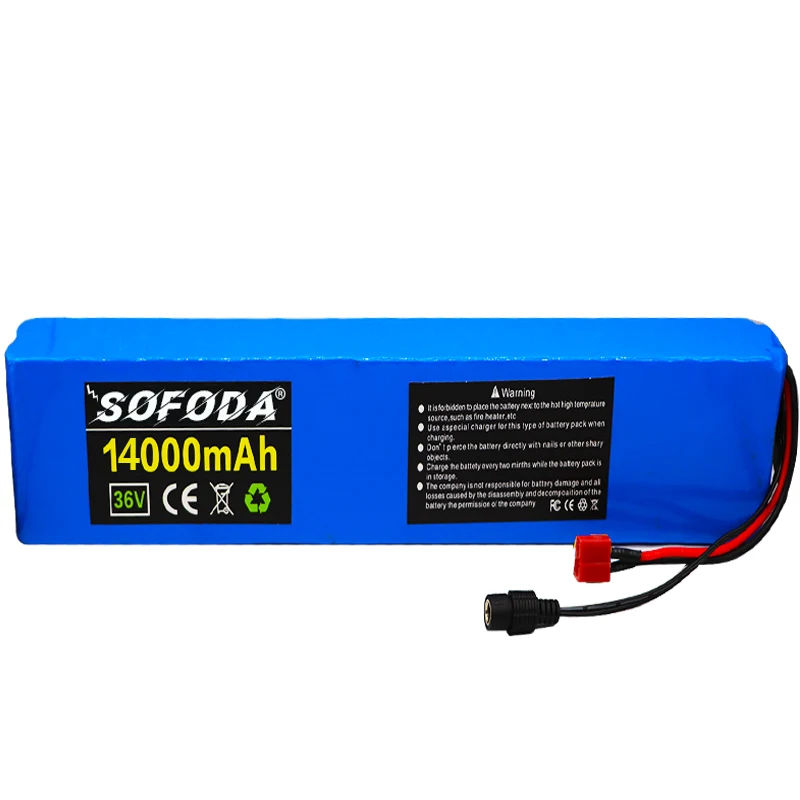 Sofoda е байка 36В 10S4P 14Ah 42В 18650 полосы комплект литий ионный батарей цилиндрическая