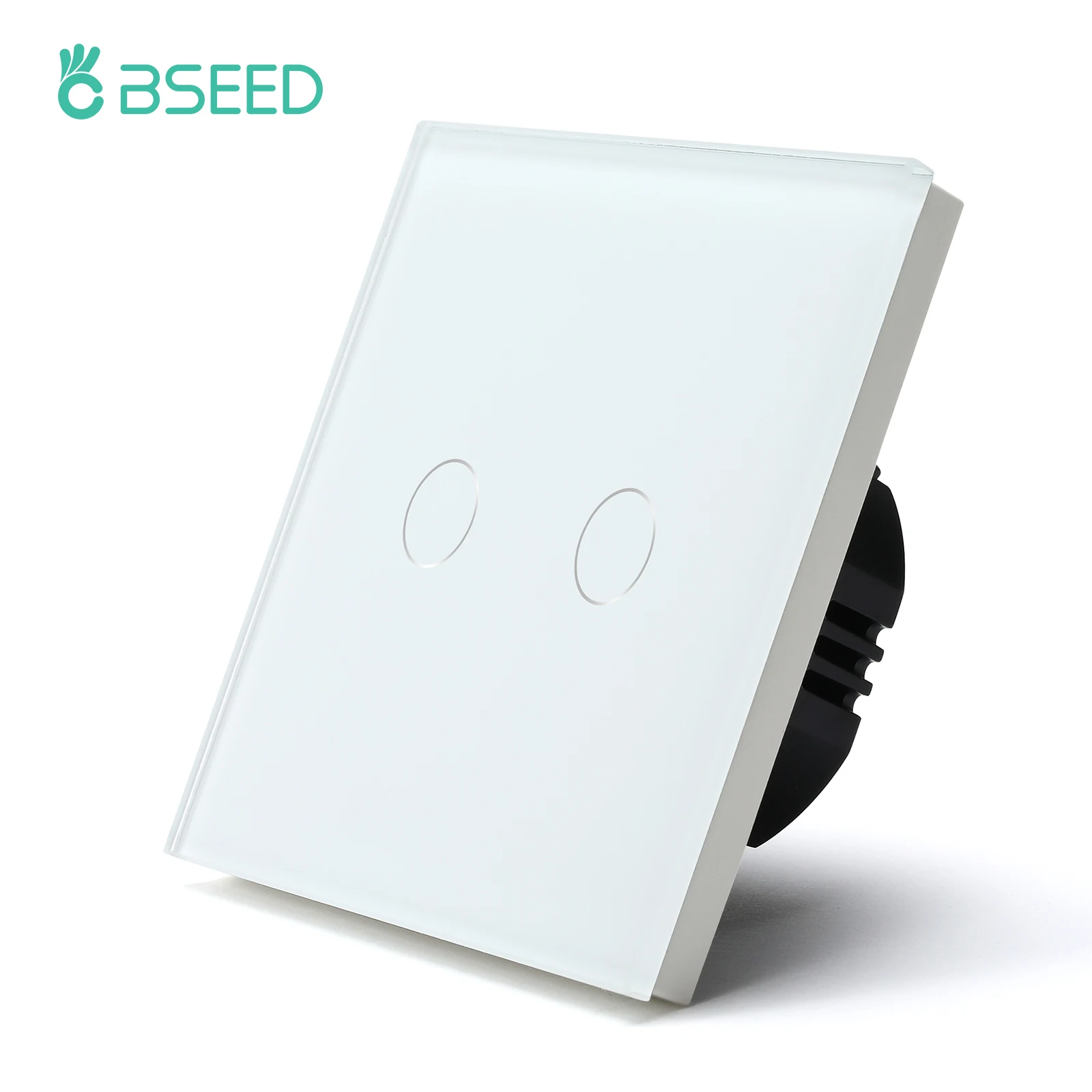 

BSEED Touch Light Switch 1/2/3Gang 1Way Wall Sensor Switch Touch Glass Panel 220v Blue Backlight EU Standard Waterproof 10A