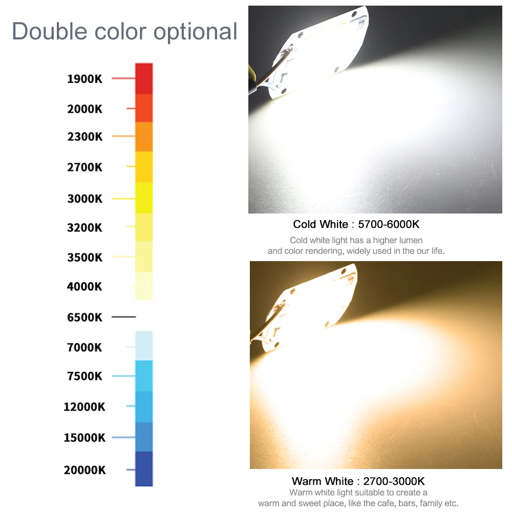 

10PCS/LOT COB LED Lamp 220V 3W 5W 7W 10W 20W 30W 50W LED Light Bulb No Need Driver Smar IC Use For Flood Light Spotlight Outdoor