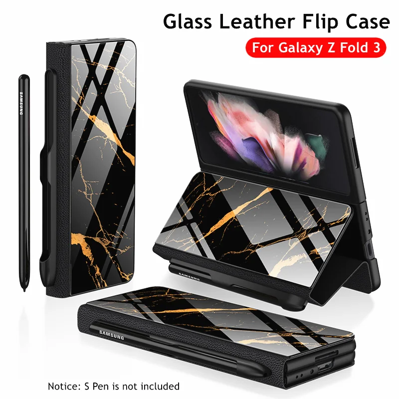 Flip Stand Cover For Galaxy Z Fold3  (no S Pen)