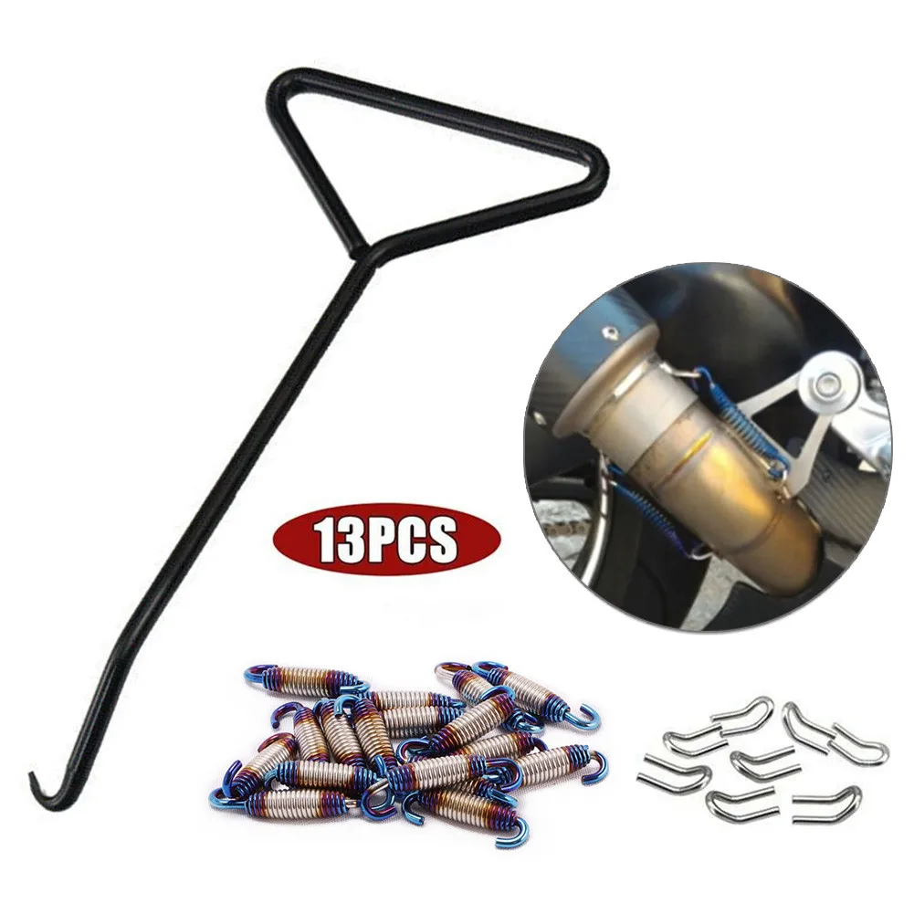 

Set Exhaust Stainless Steel Springs Waterproof 13pcs/set 4pcs Accessories