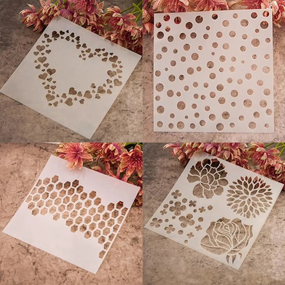 

Fashion Painting Template Stencil Scrapbooking Album Cake Coffee DIY Art Decor