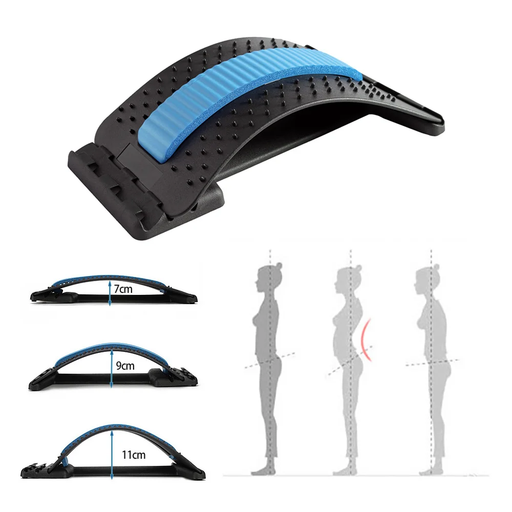 

Back Massager Stretch Equipment Body Massager Fitness Lumbar Health Care Tools Massage Relaxation Spine Pain Relief