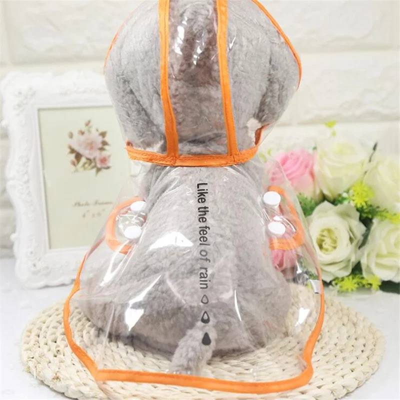 Классический стиль дождевик для собак одежда щенков ПВХ прозрачное