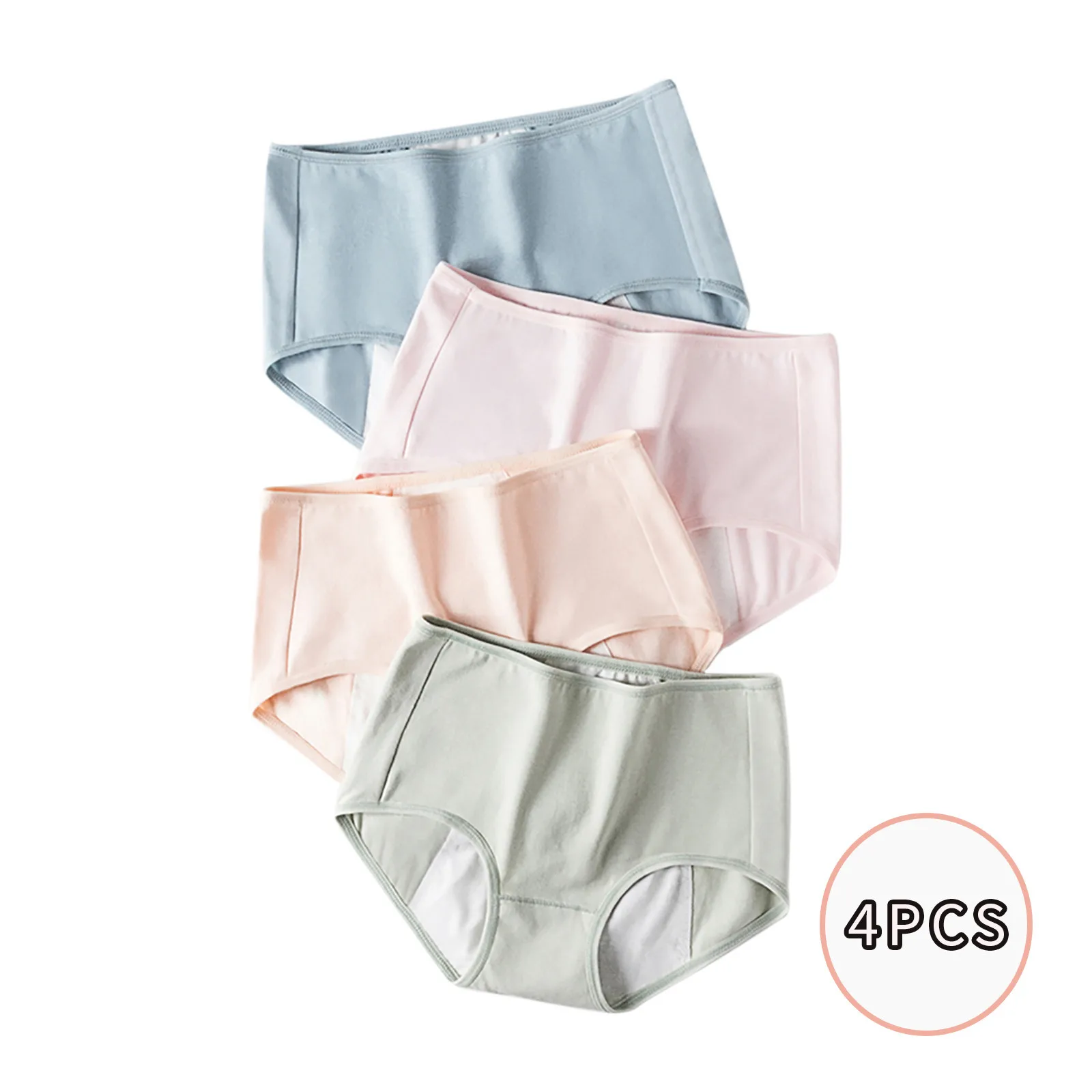 4 шт. женские трусы из натурального хлопка | Женская одежда