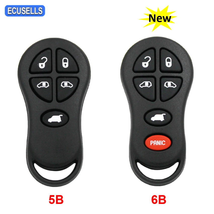 5/6 кнопочный чехол с Дистанционным Ключом умным ключом корпус для Chrysler Town & Country