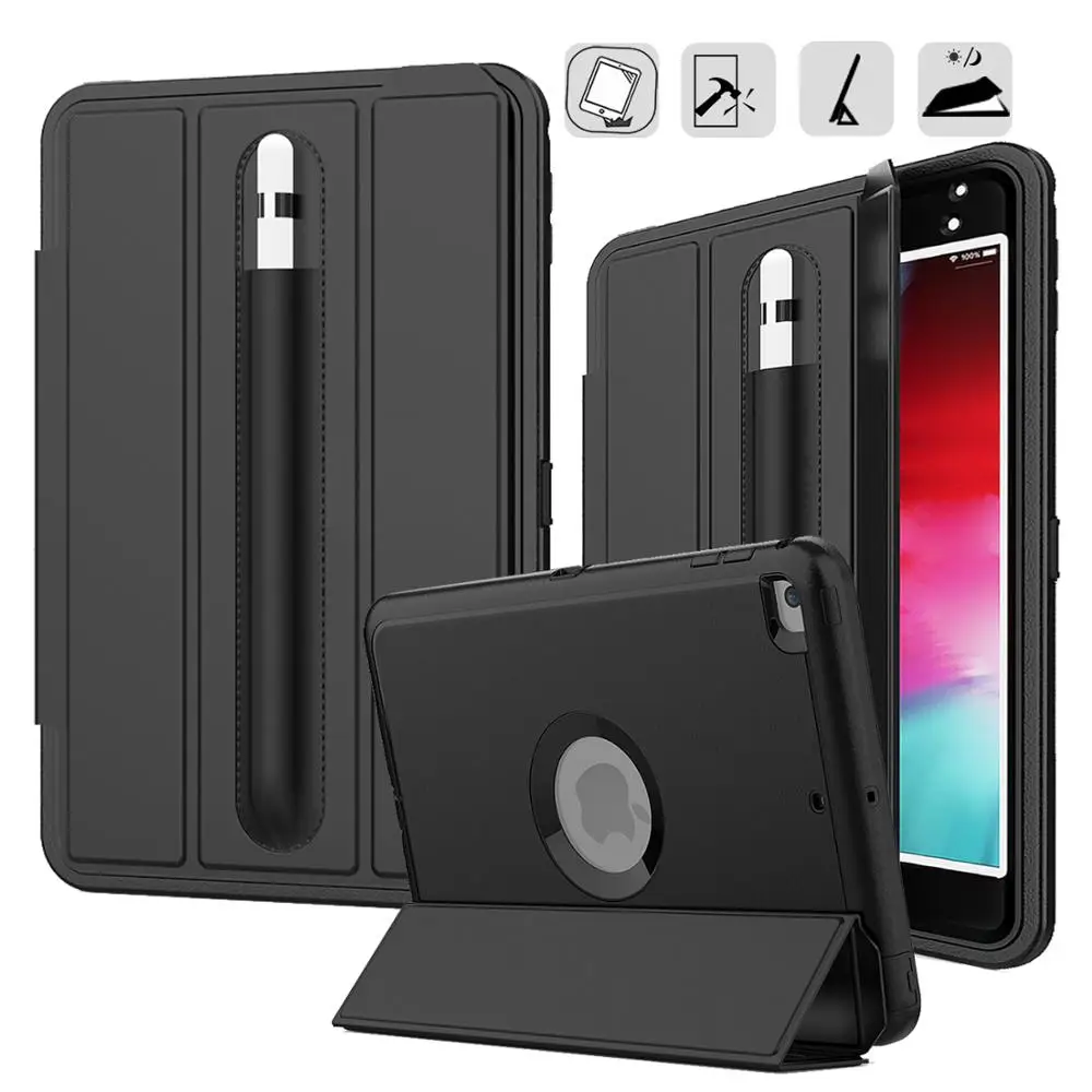 Для iPad mini 5 2019 Чехол 4 Smart Cover Funda с держателем карандаша/пленкой дети