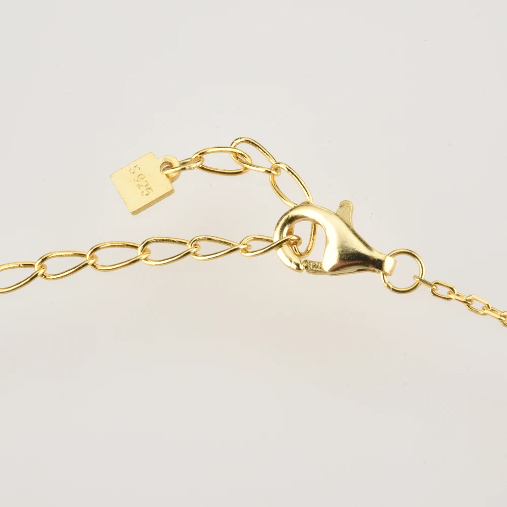 Цепочка-чокер ANDYWEN из стерлингового серебра 925 пробы с искусственным цирконием