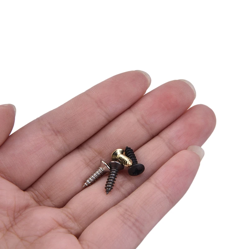 

50 pcs/Box Electric Guitar Pickguard Screws Universal Guitar Bass Plate Mount Tool