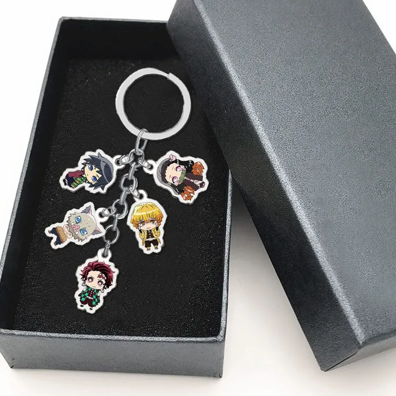 

Anime Keychain Demon Slayer: Kimetsu no Yaiba Key Chain Kamado Nezuko Cosplay Acrylic Pendant
