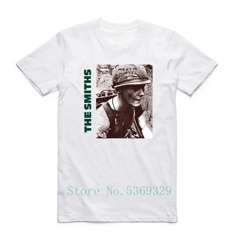 Азиатский размер Мужская английская рок группа Meat Is Murder 1985 Morrissey Футболка с