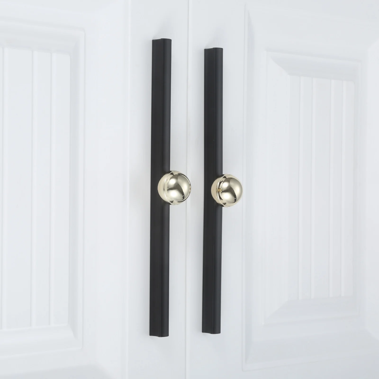 

1 pc Modern chic Cupboard Door pull Cabinet knob Long Handle Golden Black handle Furniture for Kitchen Drawer Wardrobe 192/320mm