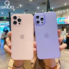 Ультратонкий матовый Силиконовый чехол для телефона iPhone 11 12 Pro Max Mini XS 8 Pluss 7 Plus XR X SE 2020, бампер, мягкий прозрачный чехол