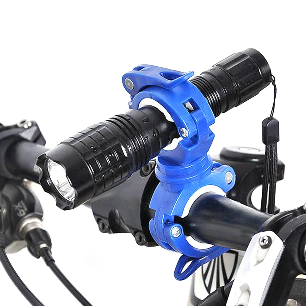 

Bike Flashlight Holder 360 Degree Rotating Handlebar Flashlight Mount Quick-Release Adjustable Bicycle Headlight Fixing Bracket