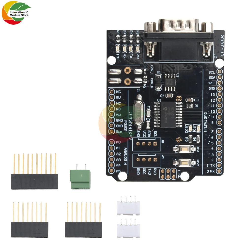Плата расширения CAN-BUS MCP2515C AN, плата расширения контроллера UART I2C IIC SPI интерфейс 30 мА, обучающий Модуль платы расширения