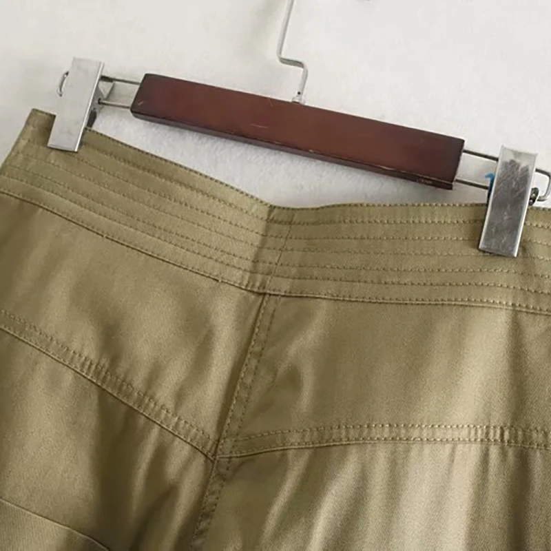 Повседневные брюки с высокой талией женские штаны карго Модные свободные