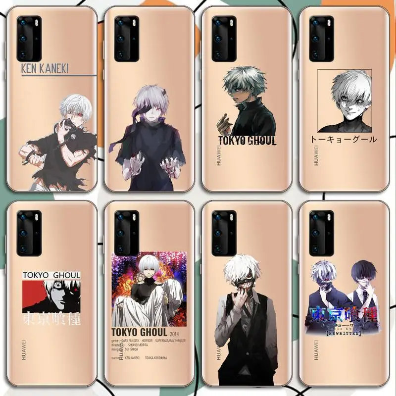 

Tokyo Ghoul Trendy Anime Kaneki Ken Phone Case Transparent for Huawei mate 20 10 9 8 X S 5G Z Enjoy pro plus