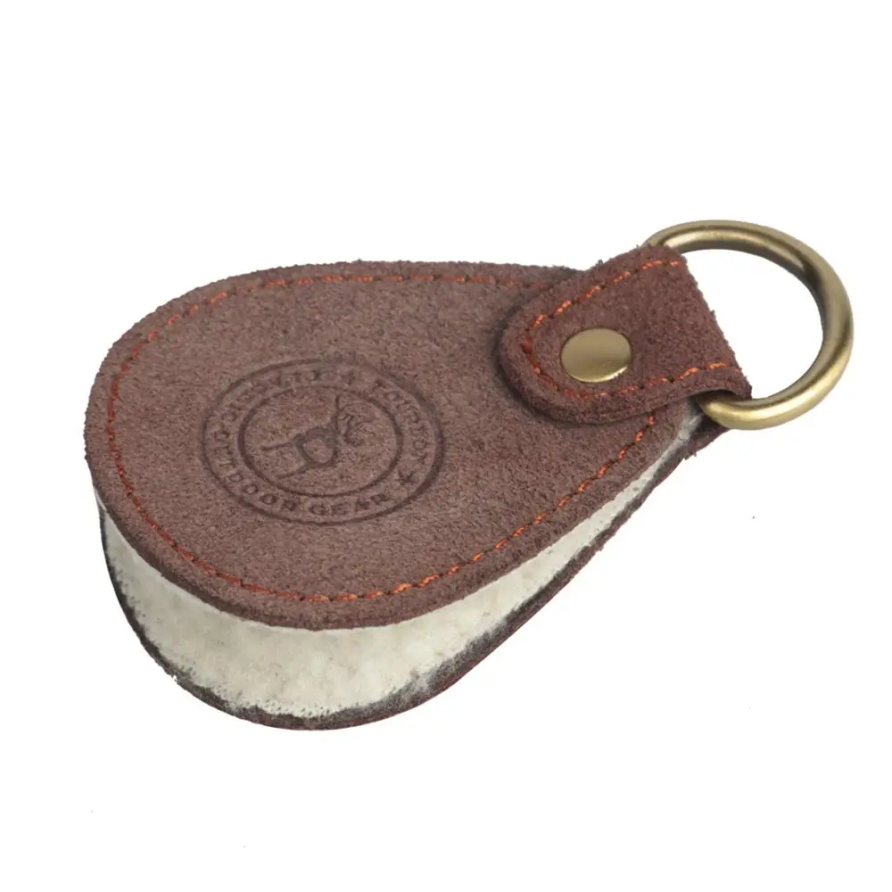 Tourbon Leather Fly Line Leader выпрямитель для чистки лески рыболовные аксессуары с флисовой