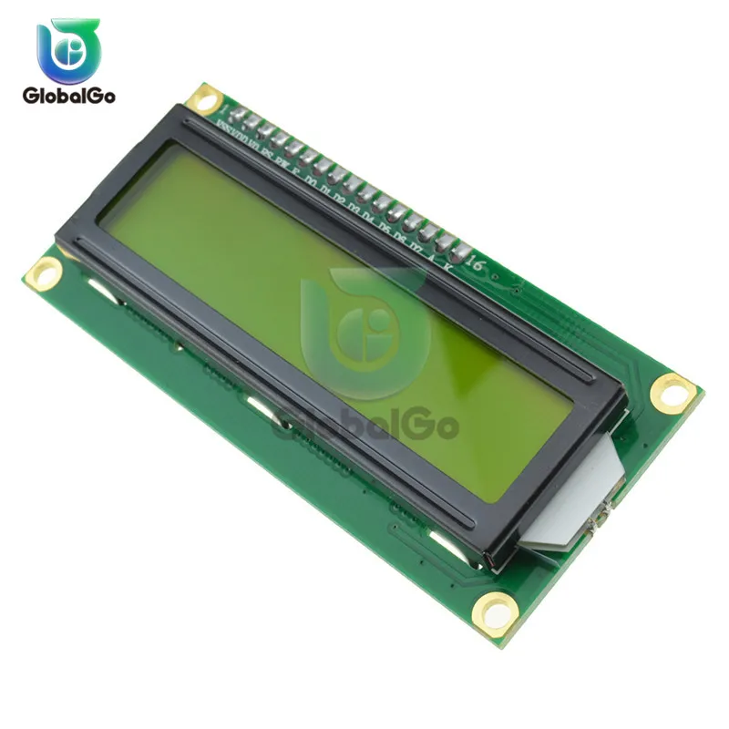 Without adapter LCD1602 1602 LCD Module Blue Yellow Green Backlight LCD Screen Display With Adapter IIC I2C Interface 5V for arduino - Цвет: Without adapter