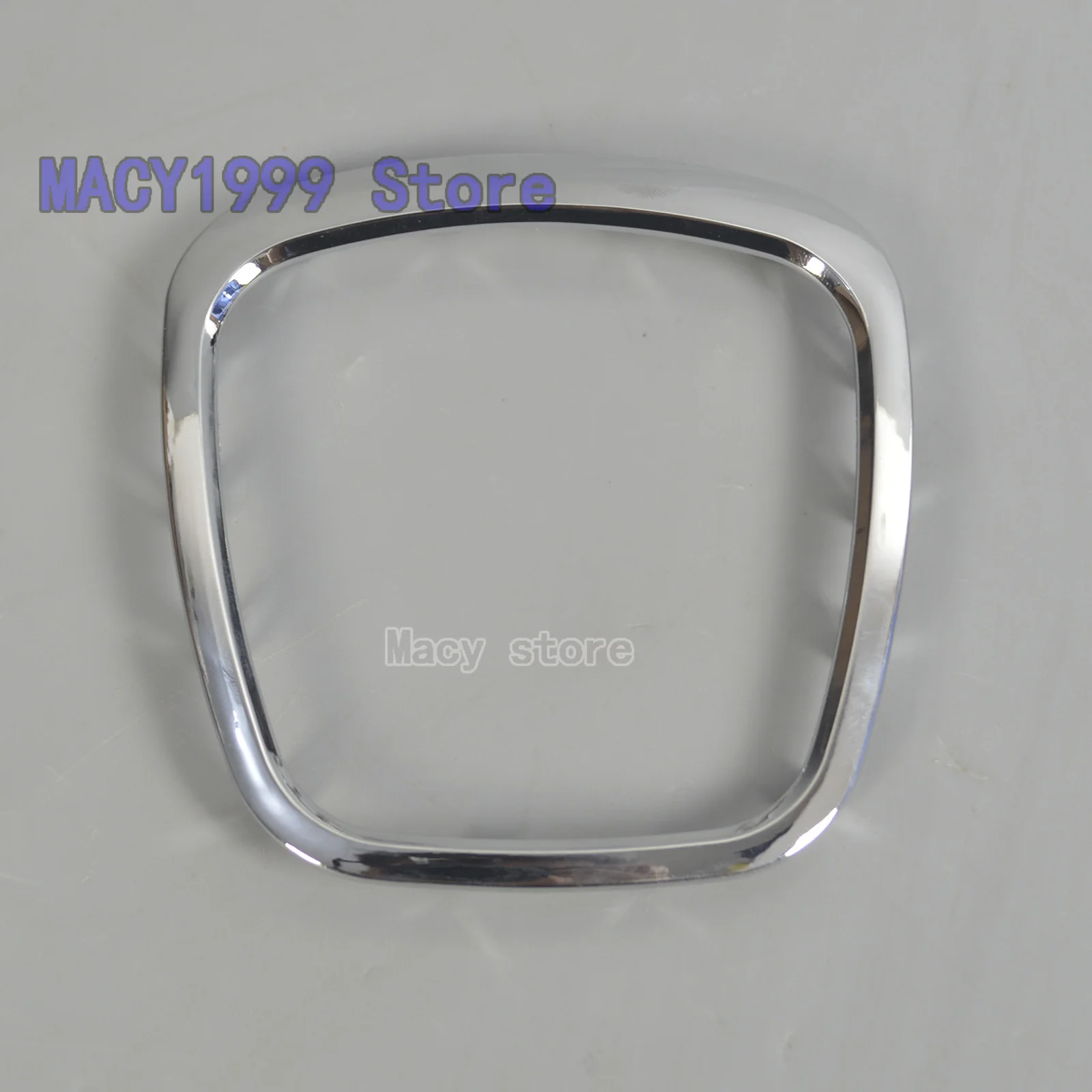 Bright silver ABS Хромированная накладка на руль декоративная эмблема в центре рамка Блестки наклейка Аксессуары для Audi A4 B6 B7 B8 A6 C7 A5 Q7 Q5 - Цвет: Bright silver