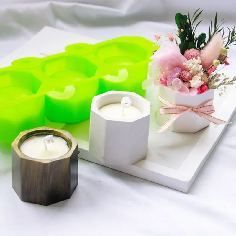 Геометрические Цветочные горшки цементные силиконовые формы DIY пепельницы