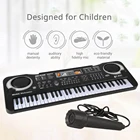 61 клавиша электронный орган USB Цифровая Клавиатура Пианино музыкальный инструмент Детская игрушка с фотоинструмент