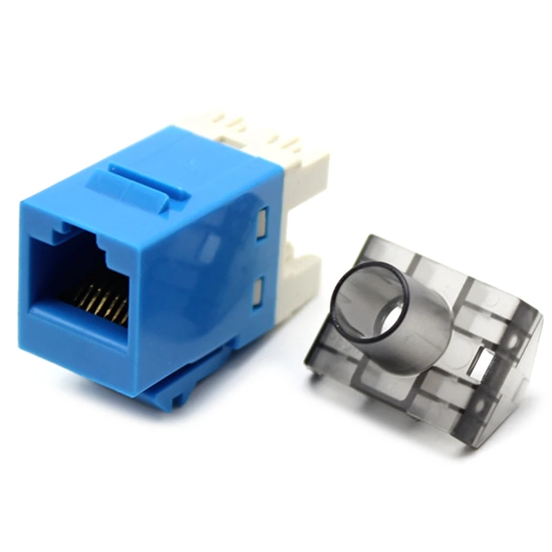 

50Pcs Gigabit CAT6 UTP RJ45 Connector CAT6 Module Information Socket Computer Outlet Network Cable Adapter Keystone Jack