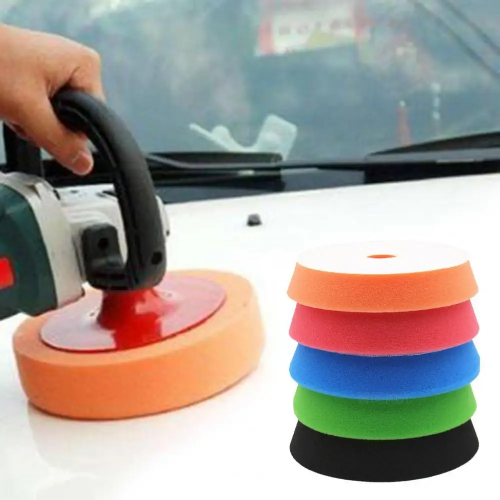 

5Pcs 6 inch Car Beauty Waxing Polishing Tool Waxed Polished Sponge Pad Set Polishing Pad Sponge Wheel Car Polishing Tools 15cm