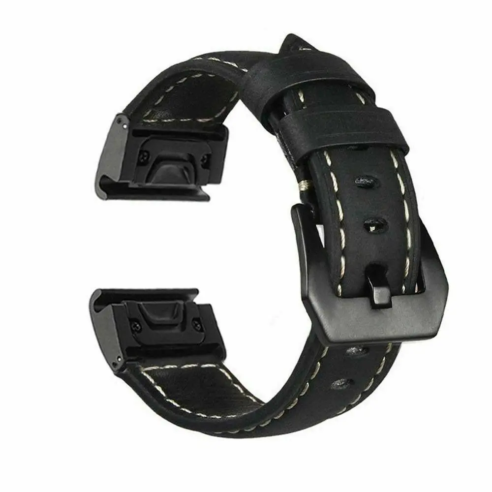 22 26 мм быстросъемный ремешок для Garmin Fenix 6X5X3 3HR 6 5 PLUS Смарт часы замена Браслет из натуральной кожи ремешок
