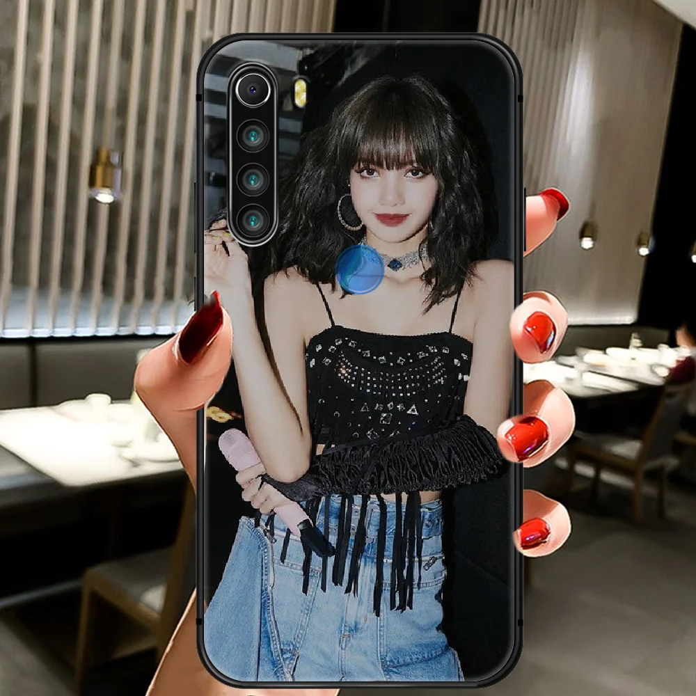 

Blackpinks girl lisa Phone Case Cover Hull For XIAOMI Redmi 7a 8a S2 K20 NOTE 5 5a 6 7 8 8t 9 9s Pro Max black Cover Trend Cell