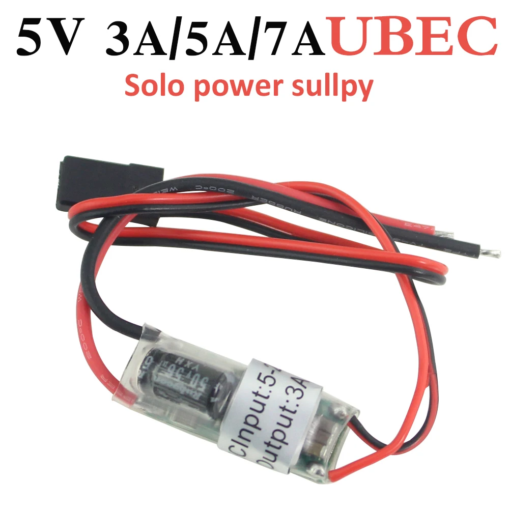 

FPV RC UBEC BEC 5V 3A 5A 7A 5V/3A/5A/7A Lowest RF Noise BEC Full Shielding Antijamming Switching Regulator