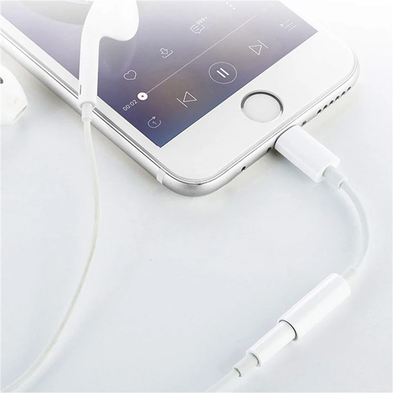 Переходник с Lighting на аудиокабель 3 5 мм для IPhone 12 11 Pro Max Mini XS XR X 12Pro|Переходники и
