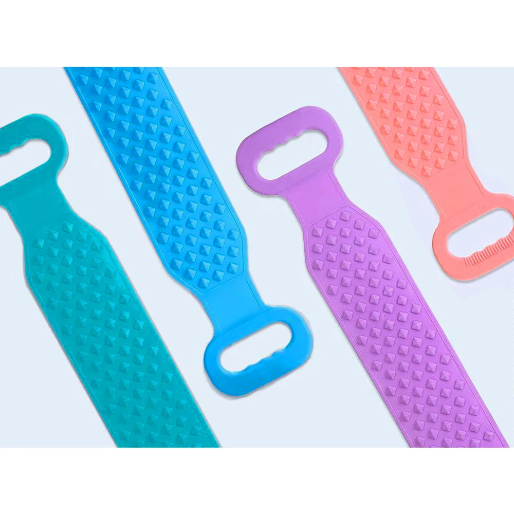 68 см Силиконовая задняя банная щетка для душа мытья тела банное полотенце