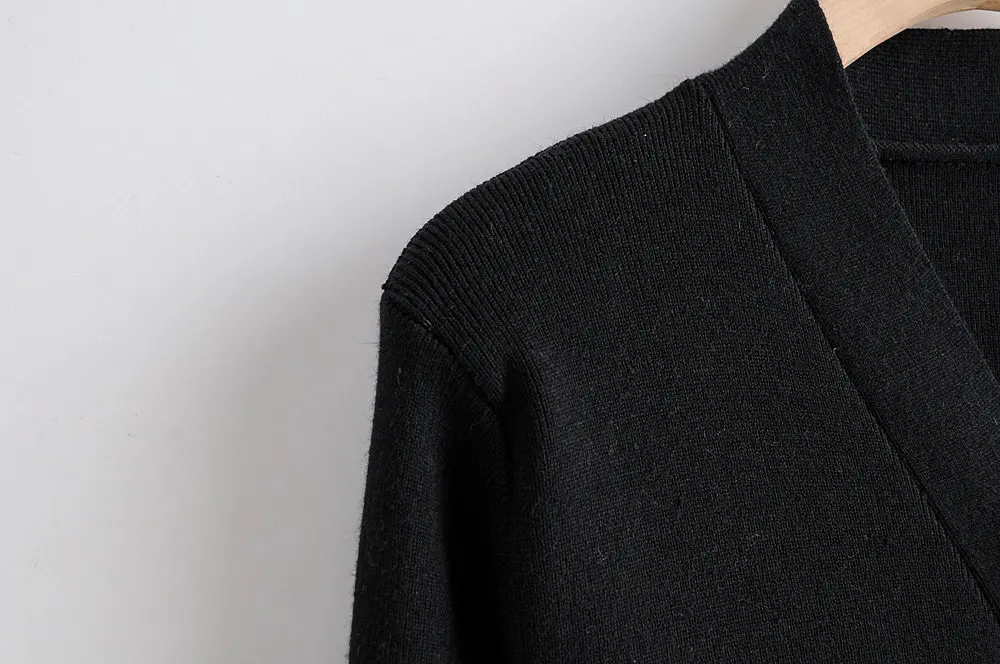 Женское эластичное вязаное платье с v-образным вырезом популярного цвета Pachwrok