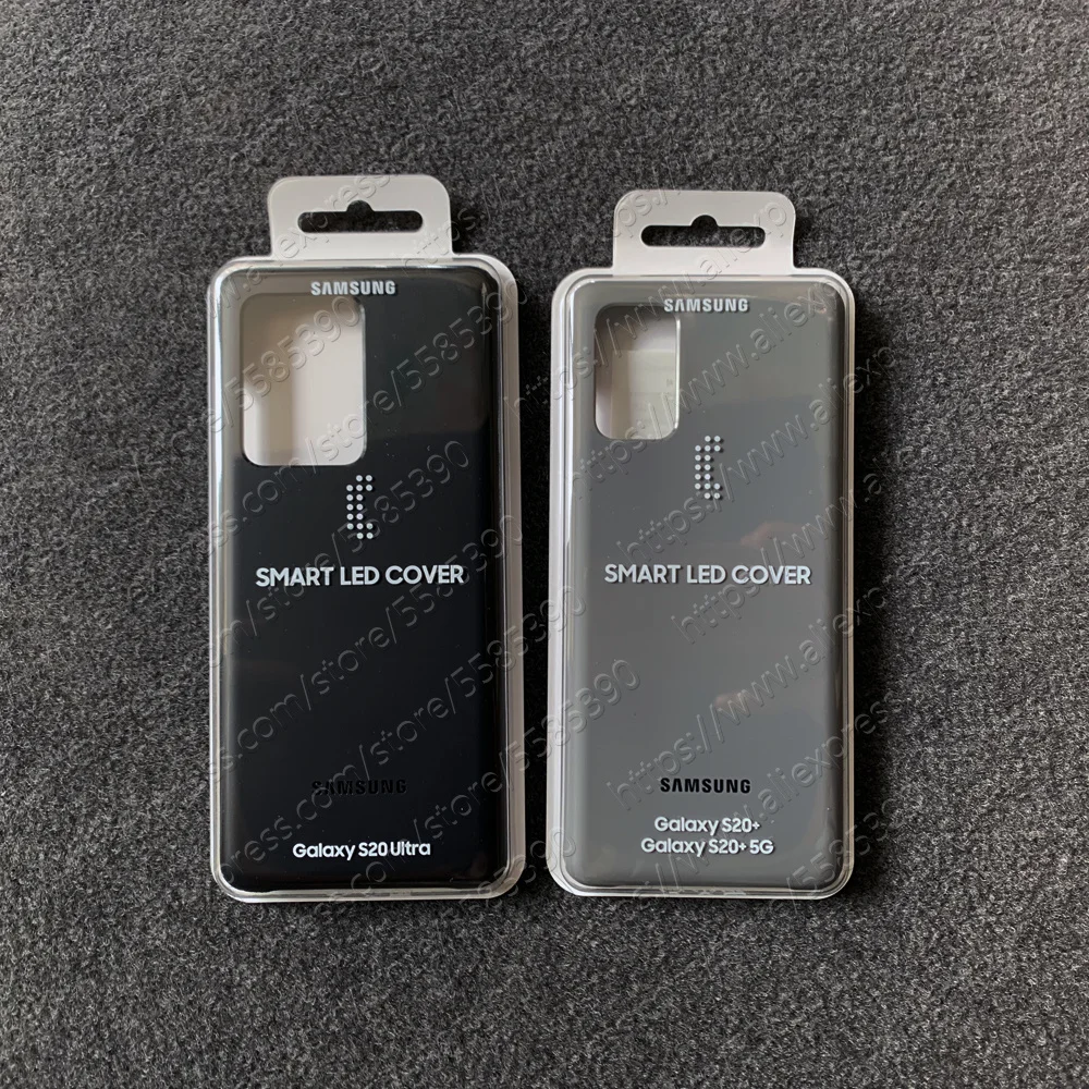 Оригинальный чехол Samsung S20 Ultra Led для Galaxy Plus с Умной светодиодной подсветкой