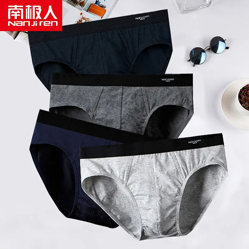 4Pcs/Lot New Men Briefs Cotton Underwear Men's Panties Underpants Male Comfortable Panties Sexy Men Shorts Man Bikini Briefs Hot