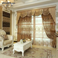 european and american style royal gold luxury tulle curtains for living room window curtain bedroom window curtains kitchenhote