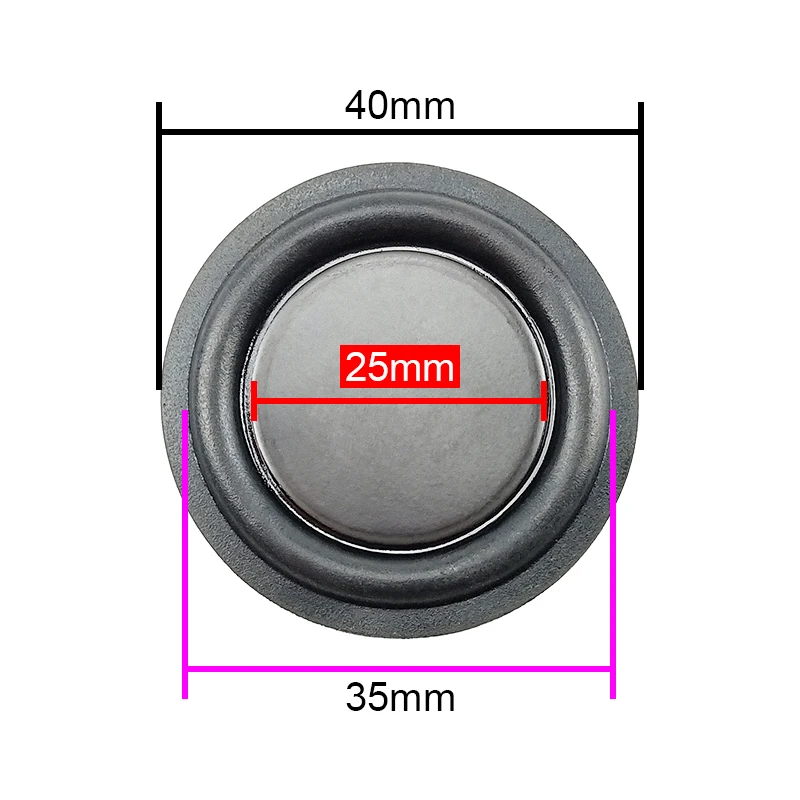 

Rubber Bass Radiator Passive Radiator Speaker Woofer Vibration Membrane 30.5MM 40MM 50MM 75MM 85MM NEW 2PCS