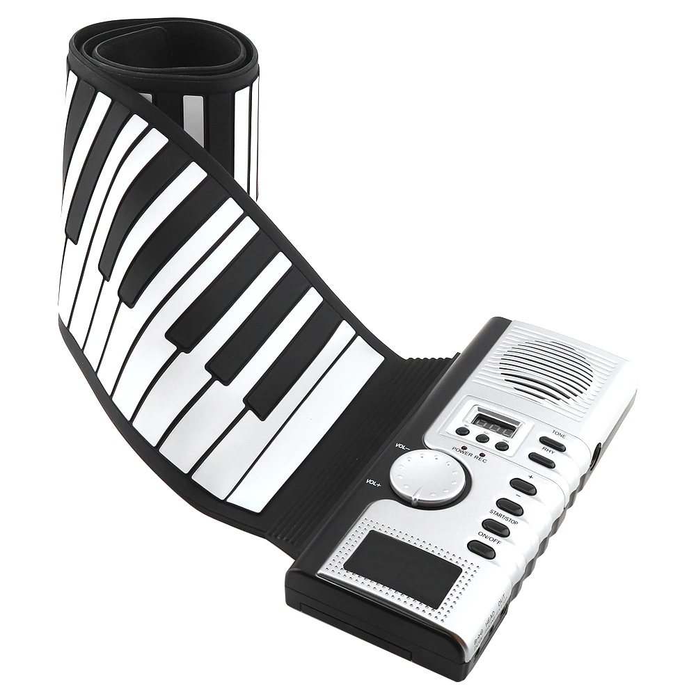 USB 61/88 Keys Roll Up Flexible Piano Silicone Portable Foldable Soft Keyboard Electronic Instrument |