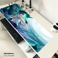 genshin impact art hot sales gamer speed mice retail large rubber mousepad size for 3090cm3070cm
