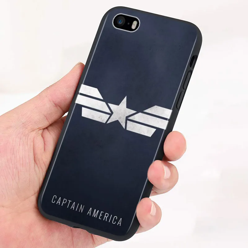 Avenger Marvel Superhero Silicone Black Cover For Apple IPhone 12 Mini 11 Pro XS MAX XR X 8 7 6S 6 Plus 5S SE Phone Case | Мобильные