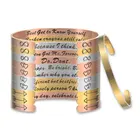 Оптовая продажа партиями по 6 мм мотивационные браслет Нержавеющаясталь внутренний Выгравированная мантра браслеты манжетного типа вдохновляющие персональный подарок